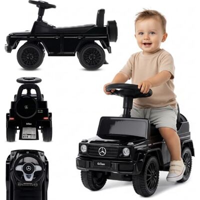 Sun Bobbycar pour bébés Mercedes, voiture pour enfants, trotteur avec klaxon et bruits de moteur, 1 an et plus (Noir) Sun Bobbycar pour bébés Mercedes, voiture pour enfants, trotteur avec klaxon et bruits de moteur, 1 an et plus (Noir)