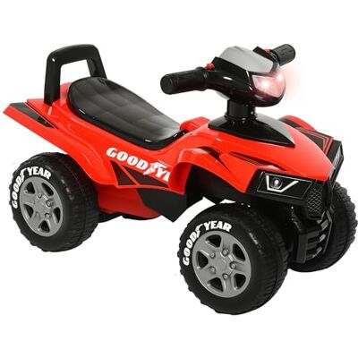 HOMCOM Porteur Enfants Quad 18-36 Mois dim. 60L x 31l x 42H cm Rouge Noir HOMCOM Porteur Enfants Quad 18-36 Mois dim. 60L x 31l x 42H cm Rouge Noir