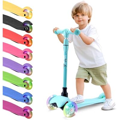 Hurtle Trottinette pour Jeunes Enfants avec Roues LED Illuminantes, Style Tricycle pour Stabilité, Légère, Idéale pour une Utilisation Intérieure/Extérieure, Convient aux Enfants de 2 à 5 Ans Hurtle Trottinette pour Jeunes Enfants avec Roues LED Illuminantes, Style Tricycle pour Stabilité, Légère, Idéale pour une Utilisation Intérieure/Extérieure, Convient aux Enfants de 2 à 5 Ans