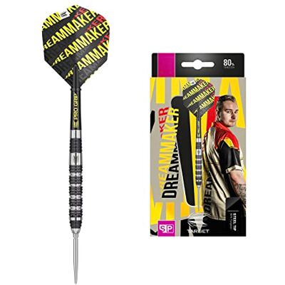 Target Darts Dimitri Van den Bergh Dream Maker 80% Tungsten Swiss Point Steel Tip Dartpijlen Set Target Darts Dimitri Van den Bergh Dream Maker 80% Tungsten Swiss Point Steel Tip Dartpijlen Set