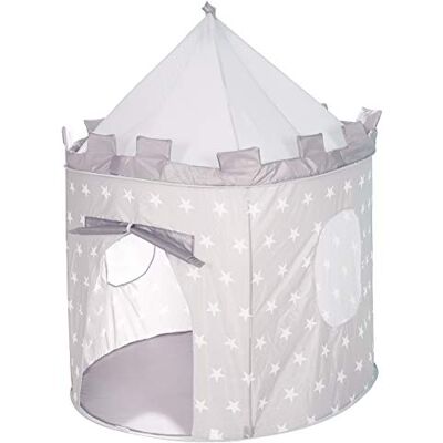 roba Tente de Jeu Enfant Sterneburg Château de Chevalier + Sac Gris Imprimé Étoiles roba Tente de Jeu Enfant Sterneburg Château de Chevalier + Sac Gris Imprimé Étoiles