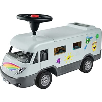 BIG Courroi-Couloir Camper avec Volant, Pneu Silencieux, 2 en 1, Toit Démontable, Adapté de 2 à 5 Ans BIG Courroi-Couloir Camper avec Volant, Pneu Silencieux, 2 en 1, Toit Démontable, Adapté de 2 à 5 Ans