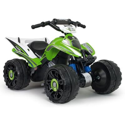 INJUSA Quad Électrique Enfants 2-5 Ans Blaster à Batterie 12V Pédale Accélérateur + Marche Arrière + Roues Plastique avec Bandes de Caoutchouc + Frein Électrique + 6 km/h + Vert (66015) INJUSA Quad Électrique Enfants 2-5 Ans Blaster à Batterie 12V Pédale Accélérateur + Marche Arrière + Roues Plastique avec Bandes de Caoutchouc + Frein Électrique + 6 km/h + Vert (66015)