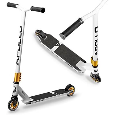 Apollo Genius Pro Trottinette Stunt pour enfant à partir de 6 ans, robuste, avec roulement à billes ABEC 9, trottinette acrobatique puissante, idéale également comme trottinette de ville Apollo Genius Pro Trottinette Stunt pour enfant à partir de 6 ans, robuste, avec roulement à billes ABEC 9, trottinette acrobatique puissante, idéale également comme trottinette de ville