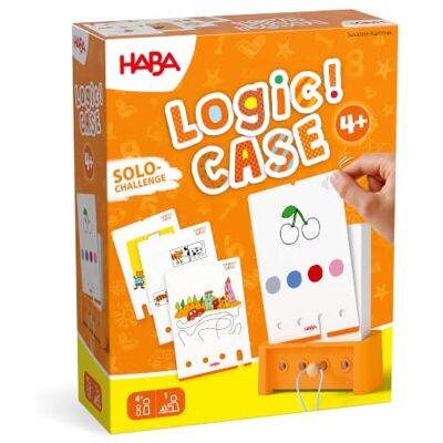HABA Logic! Case Starter Set 4+ – Jeu de logique et jeu de voyage pour Le jeu d'énigmes intelligent pour les enfants à partir de 4 ans favorise la pensée logique et offre un contrôle immédiat de HABA Logic! Case Starter Set 4+ – Jeu de logique et jeu de voyage pour Le jeu d'énigmes intelligent pour les enfants à partir de 4 ans favorise la pensée logique et offre un contrôle immédiat de