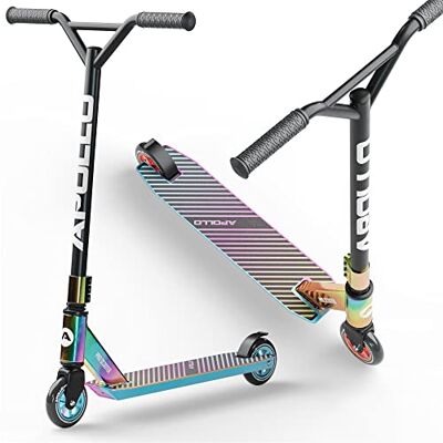 Apollo Genius Pro Trottinette Stunt pour enfant à partir de 6 ans, robuste, avec roulement à billes ABEC 9, trottinette acrobatique puissante, idéale également comme trottinette de ville Apollo Genius Pro Trottinette Stunt pour enfant à partir de 6 ans, robuste, avec roulement à billes ABEC 9, trottinette acrobatique puissante, idéale également comme trottinette de ville