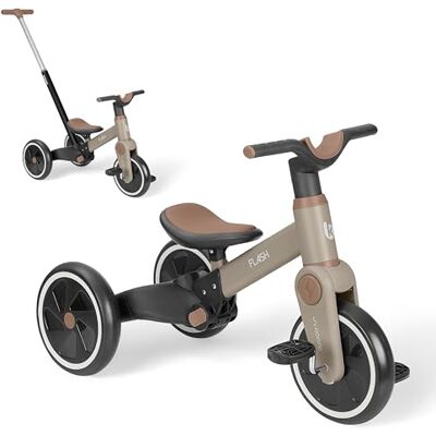 Kikka Boo KikkaBoo Tricycle Bébé Évolutif 5 en 1 FLASH, Vélo Sans Pédales et Draisienne Évolutive, Poignée Parentale Réglable, Roues EVA, Cadre en Acier, de 18 mois à 4 ans, Beige Kikka Boo KikkaBoo Tricycle Bébé Évolutif 5 en 1 FLASH, Vélo Sans Pédales et Draisienne Évolutive, Poignée Parentale Réglable, Roues EVA, Cadre en Acier, de 18 mois à 4 ans, Beige