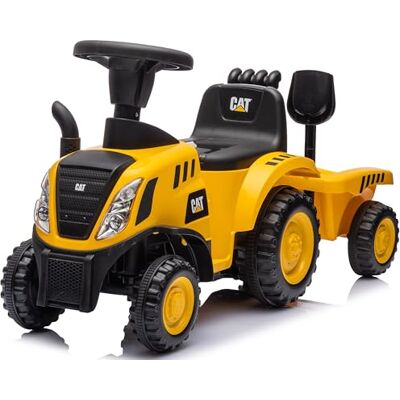 Sun New Holland Tracteur Porteur avec Remorque Jaune-Noir Sun New Holland Tracteur Porteur avec Remorque Jaune-Noir