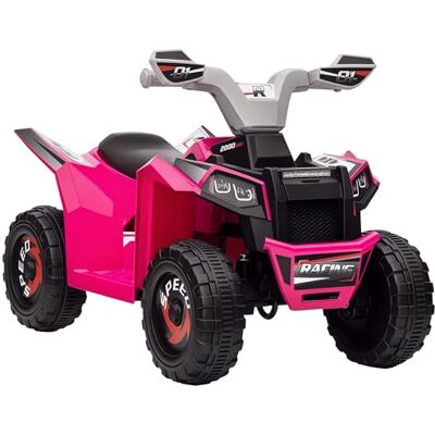 HOMCOM Quad Électrique pour Enfants 6V 70L x 41,5l x 48,5H cm Rose HOMCOM Quad Électrique pour Enfants 6V 70L x 41,5l x 48,5H cm Rose