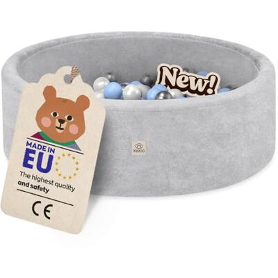 MISIOO Piscine à balles ronde pour bébé 90 x 30 cm Avec 200 balles de 6 cm de diamètre Mousse douce Housse amovible et lavable Piscine de jeu d'intérieur pour tout-petits MISIOO Piscine à balles ronde pour bébé 90 x 30 cm Avec 200 balles de 6 cm de diamètre Mousse douce Housse amovible et lavable Piscine de jeu d'intérieur pour tout-petits