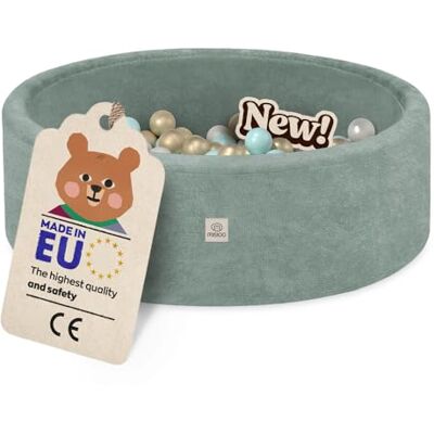 MISIOO Piscine à balles ronde pour bébé 90 x 30 cm Avec 200 balles de 6 cm de diamètre Mousse douce Housse amovible et lavable Piscine de jeu d'intérieur pour tout-petits MISIOO Piscine à balles ronde pour bébé 90 x 30 cm Avec 200 balles de 6 cm de diamètre Mousse douce Housse amovible et lavable Piscine de jeu d'intérieur pour tout-petits