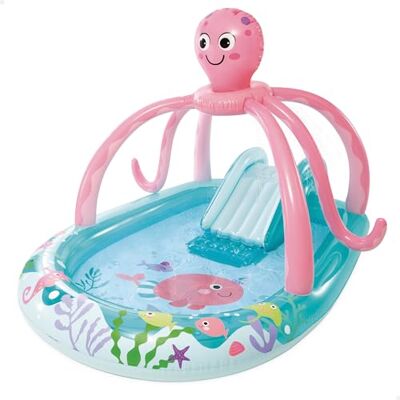 Intex Piscine gonflable pour enfants avec toboggan avec base rembourrée, disperseur d'eau et anneaux de lancement, motif pieuvre, patch réparation, centres de jeux pour enfants, 2 ans (56138) Intex Piscine gonflable pour enfants avec toboggan avec base rembourrée, disperseur d'eau et anneaux de lancement, motif pieuvre, patch réparation, centres de jeux pour enfants, 2 ans (56138)