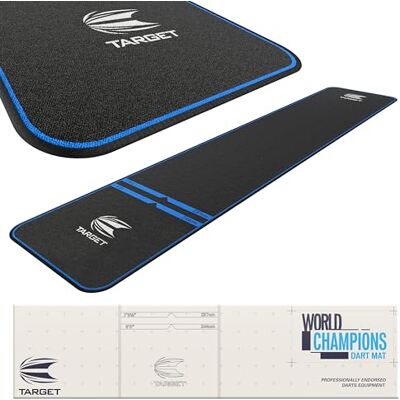 Target Darts World Champion Tapis de fléchettes Tapis Oche de fléchettes avec fléchettes souples et espacement de lancer de fléchettes en acier Tapis antidérapant pour protection du sol et des Target Darts World Champion Tapis de fléchettes Tapis Oche de fléchettes avec fléchettes souples et espacement de lancer de fléchettes en acier Tapis antidérapant pour protection du sol et des