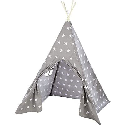 roba Tente de Jeu Little Stars Tipi pour Chambre d'Enfant et pour l'Extérieur Imprimée Étoiles roba Tente de Jeu Little Stars Tipi pour Chambre d'Enfant et pour l'Extérieur Imprimée Étoiles