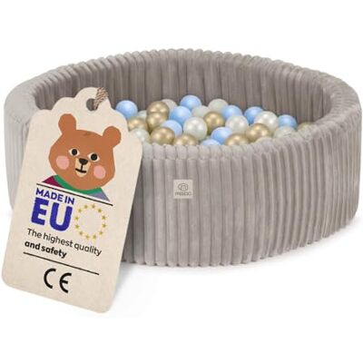 MISIOO Piscine à balles pour bébé 90 x 30 cm avec 200 balles de 6 cm de diamètre Piscine à balles ronde pour enfant Mousse souple Housse amovible et lavable Piscine de jeu d'intérieur pour MISIOO Piscine à balles pour bébé 90 x 30 cm avec 200 balles de 6 cm de diamètre Piscine à balles ronde pour enfant Mousse souple Housse amovible et lavable Piscine de jeu d'intérieur pour