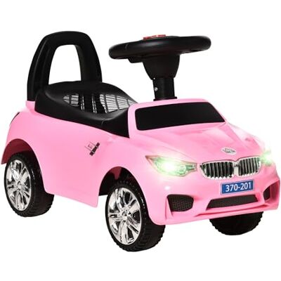 HOMCOM Porteur Enfants Voiture avec Coffre à Jouets 18-36 Mois Rose HOMCOM Porteur Enfants Voiture avec Coffre à Jouets 18-36 Mois Rose
