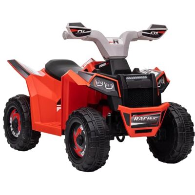 HOMCOM Quad Électrique pour Enfants 6V 70L x 41,5l x 48,5H cm Rouge HOMCOM Quad Électrique pour Enfants 6V 70L x 41,5l x 48,5H cm Rouge