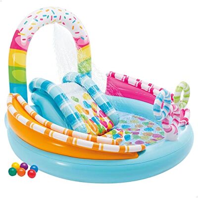 Intex Candy Fun Play Center Dimensions gonflé : 170 cm x 168 cm x 122 cm (57144NP) Intex Candy Fun Play Center Dimensions gonflé : 170 cm x 168 cm x 122 cm (57144NP)