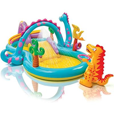 Intex 57135 NP Jeu de dinosaures gonflable avec piscine et toboggan Intex 57135 NP Jeu de dinosaures gonflable avec piscine et toboggan
