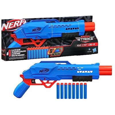 Nerf Alpha Strike Big Cat Db-2 Blatser + 8 Darts Nerf Alpha Strike Big Cat Db-2 Blatser + 8 Darts