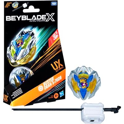 Hasbro Beyblade X Starter Pack Buster Dran 5-70DB UX avec toupie et lanceur Hasbro Beyblade X Starter Pack Buster Dran 5-70DB UX avec toupie et lanceur