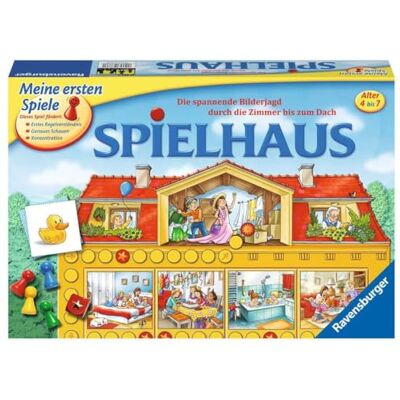 Ravensburger 21424 Spielhaus Kinderspielklassiker, spannende Bilderjagd für 2-4 Spieler ab 4 Jahren: Die spannende Bilderjagd durch die Zimmer bis zum Dach Ravensburger 21424 Spielhaus Kinderspielklassiker, spannende Bilderjagd für 2-4 Spieler ab 4 Jahren: Die spannende Bilderjagd durch die Zimmer bis zum Dach