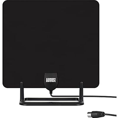 August DTA450 Antenne TV d’Intérieur Puissante Numérique TNT HD avec Socle, Petite, Discrète, Portable, Câble 3m UHV VHF Maison Camping-Car Caravane France Belgique Noir August DTA450 Antenne TV d’Intérieur Puissante Numérique TNT HD avec Socle, Petite, Discrète, Portable, Câble 3m UHV VHF Maison Camping-Car Caravane France Belgique Noir