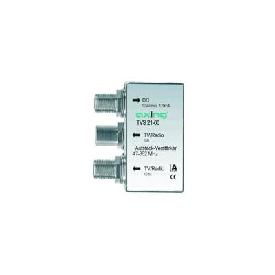 Axing TVS 21-00 CATV-Verstärker, 2fach, 47-862MHz, mit Steckernetzteil (TVS02100) Axing TVS 21-00 CATV-Verstärker, 2fach, 47-862MHz, mit Steckernetzteil (TVS02100)