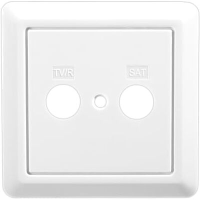 Edision Cache universel pour prises d'antenne FPO-200, 2 trous pour boîtes de jonction TV/R-SAT, 80 x 80 mm, blanc, compatible TVT-200, TVE-201, WFO-900 et tous les programmes d'interrupteurs courants Edision Cache universel pour prises d'antenne FPO-200, 2 trous pour boîtes de jonction TV/R-SAT, 80 x 80 mm, blanc, compatible TVT-200, TVE-201, WFO-900 et tous les programmes d'interrupteurs courants