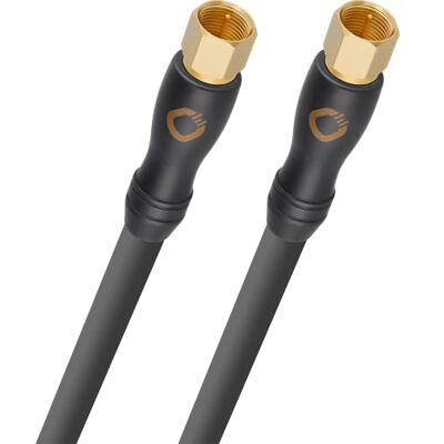 OEHLBACH Transmission Shift S HD Câble satellite fiche F 4K Ultra HD pour télévision satellite HDTV, blindage 4 brins, Anthracite 1 m OEHLBACH Transmission Shift S HD Câble satellite fiche F 4K Ultra HD pour télévision satellite HDTV, blindage 4 brins, Anthracite 1 m