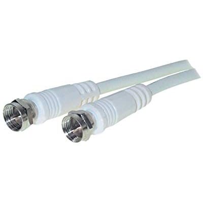 VSE 611230 Câble satellite, 100 dB, fiche F/fiche F, 1.5 m Longueur, Blanc VSE 611230 Câble satellite, 100 dB, fiche F/fiche F, 1.5 m Longueur, Blanc