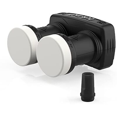 DUR-line LNB monobloc 6° Astra 19.2°E + Hotbird 13°E 1 participant & 2 satellites (MB6-QS) Double LNC avec DiSEqC intégré Full HD, 4K, 8K, 3D Résistant aux intempéries + blindage de DUR-line LNB monobloc 6° Astra 19.2°E + Hotbird 13°E 1 participant & 2 satellites (MB6-QS) Double LNC avec DiSEqC intégré Full HD, 4K, 8K, 3D Résistant aux intempéries + blindage de