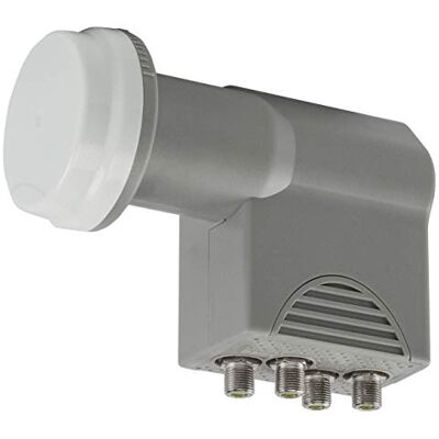 Axing SCO 4-10 LNB Quattro universel pour commutateur multiple satellite numérique avec protection contre les intempéries 10,7-12,75 GHz Axing SCO 4-10 LNB Quattro universel pour commutateur multiple satellite numérique avec protection contre les intempéries 10,7-12,75 GHz