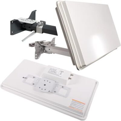 Selfsat H30D+ Twin Antenne satellite avec réception améliorée, idéale pour balcon et camping-car Selfsat H30D+ Twin Antenne satellite avec réception améliorée, idéale pour balcon et camping-car