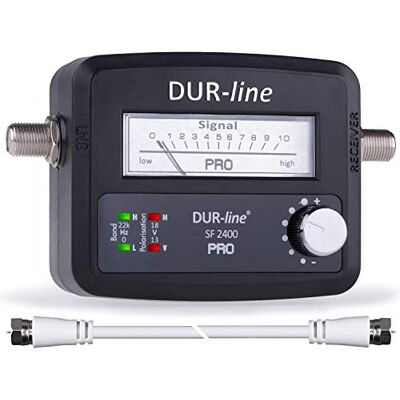 DUR-line ® SF 2400 Pro Satfinder NOUVEAU Appareil de mesure pour l'orientation exacte de votre antenne parabolique numérique Finder avec câble F et instructions compréhensibles en plusieurs langues (de/en/fr/es) DUR-line ® SF 2400 Pro Satfinder NOUVEAU Appareil de mesure pour l'orientation exacte de votre antenne parabolique numérique Finder avec câble F et instructions compréhensibles en plusieurs langues (de/en/fr/es)