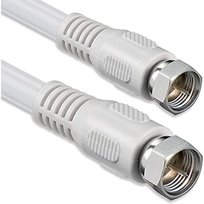 1aTTack.de Câble d'antenne satellite 7,5 m 2 fiches F blindées vers fiche F (entièrement blindée) Blanc 85 dB 1aTTack.de Câble d'antenne satellite 7,5 m 2 fiches F blindées vers fiche F (entièrement blindée) Blanc 85 dB
