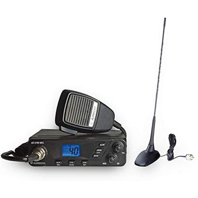 Albrecht AE 6199 NRC Radio CB + antenne à base magnétique CBM-516 Kit complet, 12699.S6, radio CB avec fonction VOX intégrée et filtre anti-bruit NRC avec antenne à base magnétique Albrecht AE 6199 NRC Radio CB + antenne à base magnétique CBM-516 Kit complet, 12699.S6, radio CB avec fonction VOX intégrée et filtre anti-bruit NRC avec antenne à base magnétique