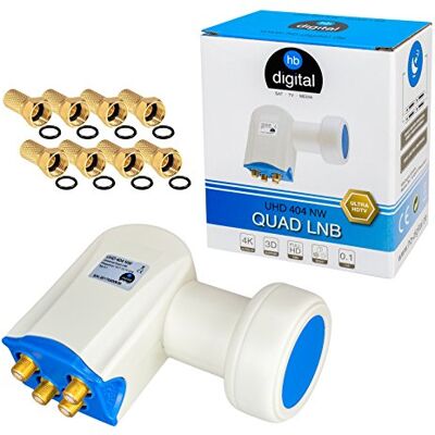 HB-DIGITAL LNB LNC Full HD TV 3D + Contacts or + kit de protection (extensible) en HB DIGITAL. Kit avec prise F dorée offerte HB-DIGITAL LNB LNC Full HD TV 3D + Contacts or + kit de protection (extensible) en HB DIGITAL. Kit avec prise F dorée offerte
