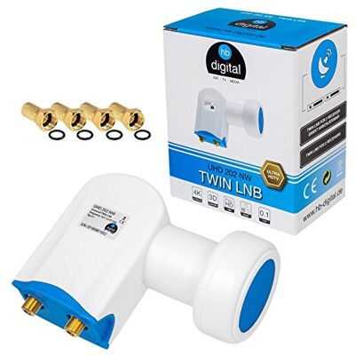 HB-DIGITAL LNB LNC Full HD TV 3D + Contacts or + kit de protection (extensible) en HB DIGITAL. Kit avec prise F dorée offerte HB-DIGITAL LNB LNC Full HD TV 3D + Contacts or + kit de protection (extensible) en HB DIGITAL. Kit avec prise F dorée offerte
