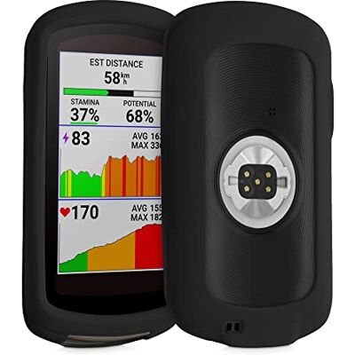 kwmobile Housse GPS vélo compatible avec Garmin Edge 1040/1040 Solar Protection bumper boitier navigateur Étui en silicone noir kwmobile Housse GPS vélo compatible avec Garmin Edge 1040/1040 Solar Protection bumper boitier navigateur Étui en silicone noir