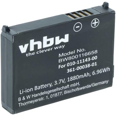 vhbw 1x Batterie Compatible avec Garmin Zumo 660LM 650, 210 CE, 600, 660, 220, 665LM, 665, 210 GPS, appareil de navigation (1880mAh, 3,7V, Li-ion) vhbw 1x Batterie Compatible avec Garmin Zumo 660LM 650, 210 CE, 600, 660, 220, 665LM, 665, 210 GPS, appareil de navigation (1880mAh, 3,7V, Li-ion)