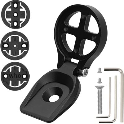 kwmobile Support compatible avec Garmin Edge/Bryton Rider/Wahoo Fixation pour vélo Support en avancée pour compteur vélo noir kwmobile Support compatible avec Garmin Edge/Bryton Rider/Wahoo Fixation pour vélo Support en avancée pour compteur vélo noir