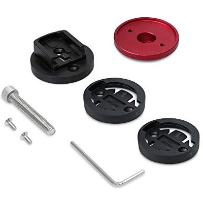 kwmobile Support Montage GPS Compatible avec Garmin Edge/Bryton Rider/CatEye 1x Capuchon de Jeu de Direction Guidon Vélo kwmobile Support Montage GPS Compatible avec Garmin Edge/Bryton Rider/CatEye 1x Capuchon de Jeu de Direction Guidon Vélo
