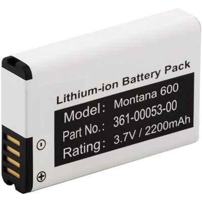 CHUNCAIL Batterie Li-ion compatible avec Garmin Alpha 100 Handheld, Monterra, Montana 600, 600T, 600T Camo, 650, 650T. Remplace 010-11599-00, 010-11654-03, 361-00053-00, Li-Ion 2200 mAh CHUNCAIL Batterie Li-ion compatible avec Garmin Alpha 100 Handheld, Monterra, Montana 600, 600T, 600T Camo, 650, 650T. Remplace 010-11599-00, 010-11654-03, 361-00053-00, Li-Ion 2200 mAh