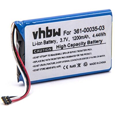 vhbw Batterie compatible avec Garmin Edge 800, Approach G7, Edge Touring, Edge 810 GPS Navigation Navi (1200 mAh, 3,7 V, Li-polymère) vhbw Batterie compatible avec Garmin Edge 800, Approach G7, Edge Touring, Edge 810 GPS Navigation Navi (1200 mAh, 3,7 V, Li-polymère)
