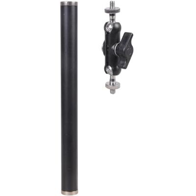 Beimus Tige d'extension de tube fileté femelle de 6,35 mm à 360 degrés pour caméras d'action et téléphones Support de trépied en métal pour trépied en direct Beimus Tige d'extension de tube fileté femelle de 6,35 mm à 360 degrés pour caméras d'action et téléphones Support de trépied en métal pour trépied en direct
