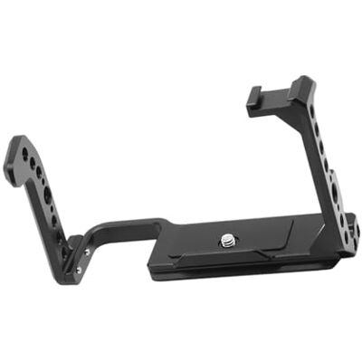 Uqezagpa Cage de caméra ergonomique en silicone pour FX30 FX3 Protection de câble Système de fixation à dégagement rapide Plateaux de caméra professionnels avec broche de localisation Uqezagpa Cage de caméra ergonomique en silicone pour FX30 FX3 Protection de câble Système de fixation à dégagement rapide Plateaux de caméra professionnels avec broche de localisation