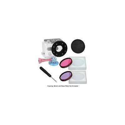 Fotodiox Pro WonderPana Go H3 Underwater Kit GoTough système adaptateur de filtre pour GoPro Hero3 Boîtier étanche avec 2 Eau Correction du filtre (Rose-Rose et Violet-Violet) Fotodiox Pro WonderPana Go H3 Underwater Kit GoTough système adaptateur de filtre pour GoPro Hero3 Boîtier étanche avec 2 Eau Correction du filtre (Rose-Rose et Violet-Violet)