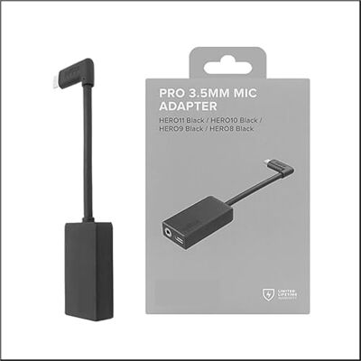 YYJOUPLM Compatible avec GoPro HERO12/11/10/9/8/7/6/5 Adaptateur de microphone 3,5 mm pour caméras d'action YYJOUPLM Compatible avec GoPro HERO12/11/10/9/8/7/6/5 Adaptateur de microphone 3,5 mm pour caméras d'action