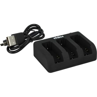 vhbw Chargeur compatible avec GoPro HD Hero 4 Black Edition Musique Camera Caméscope – Socle 3 emplacements avec indicateur d'état de charge vhbw Chargeur compatible avec GoPro HD Hero 4 Black Edition Musique Camera Caméscope – Socle 3 emplacements avec indicateur d'état de charge